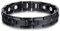 Vnox Herren-Armband mit Freimaurer-Magnettherapie, 12,5 mm, Schwarz