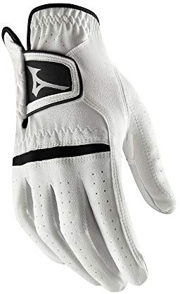 Mizuno Herren Comp Men's Glove Golfhandschuh, weiß/schwarz, Medium