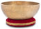 XDrum Omshanti Klangschale 39 cm Set - Gewicht: 5800g - handgemacht in Indien - ideal für Meditations- und Therapiezwecke - inklusive passendem Kissen