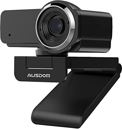 AUSDOM AW635 HD 1080p Streaming Webcam con Microfono per PC, USB Web Camera Non grandangolare Perfetto per Fare Video lezioni e Video chiamate casa Lavoro apprendimento a Distanza Mac Computer Zoom