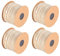 4 Rollen Jute-Sackleinenband, natürliche Sackleinenbandbindung, Juteband für DIY-Kunsthandwerk Geschenkverpackung Hochzeitsdekoration (5 mm × 10 m)