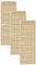 DecoMeister Lamellentüren aus Holz Massivholz Lamellentür Holztür Schranktür mit offenen Lamellen für Kleiderschrank Möbelfronten 594x1700 mm 3-er Pack