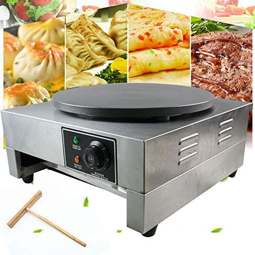 Sallurmose 3000W Crêpière Crêpière Température Réglable 50-300 ℃ Machine À Crêpes Électrique pour Cuisine À Domicile