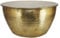 WOMO-DESIGN Couchtisch rund Ø 59x30,5cm, Gold, Drum, Unikat, handgefertigt aus Aluminium, Hammerschlag Design, Metall Sofatisch, Wohnzimmer Beistelltisch, Flacher Wohnzimmertisch Orient Loungetisch