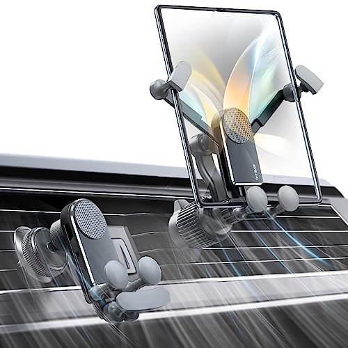 xuenair Autohalterung Lüftung für Samsung Galaxy Z Fold 7, 2er Pack Haken | Autohalterung für Z Fold 7, Pixel Fold & iPhone. Keine Beeinträchtigung der Belüftung, Einhandbedienung, hüllenkompatibel