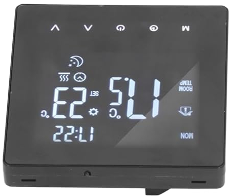 Digitaler Thermostatregler, AC90–240 V, Energiesparend, Programmierbarer Thermostat, NTC-Temperatursensor, Vielseitiger Touchscreen für Fußbodenheizung (K2MRH3A WLAN)