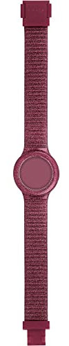 HIP HOP Orologio HBU1022 DONNA SPARKLING MANIA quadrante MONO-COLORE BIANCO e CINTURINO SILICONE BORDEAUX