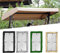BTURYT Techo de Balancín 2 3 plazas Lona de repuesto para balanzas para exteriores antirayos UV,prueba de lluvia polvo para cubierta de repuesto, 213 x 122 x 18/23 cm
