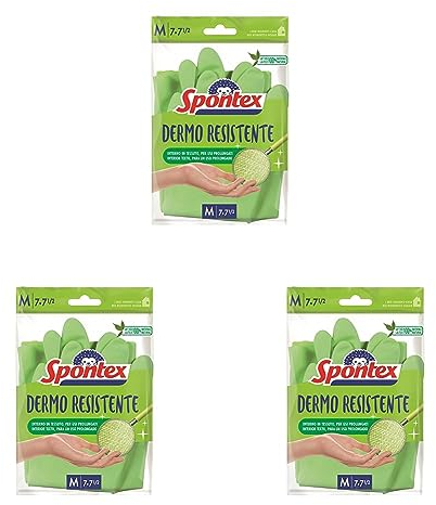 Spontex Handschuh, strapazierfähig, Größe M (1 paar) (Packung mit 3)