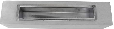 Alkoholischer Tischkamin, Modernes Design, Simulierter Feuereffekt, Multifunktional, Sicher und Zuverlässig, Einfach zu Bedienen, 6000 G Gewicht, 45 X 10 X 9,7 cm Größe, Zement