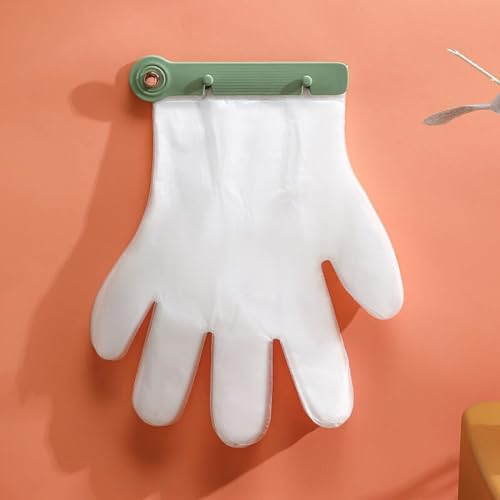 Disposable Glove Holder Organizer Wall Mounted With 100PCS Gloves,Glove Holder Wall Mount,Wall Mounted Disposable Glove Holder,Creative Glove Organizer,Glove Dispenser,Kitchen Gadget,Color Random