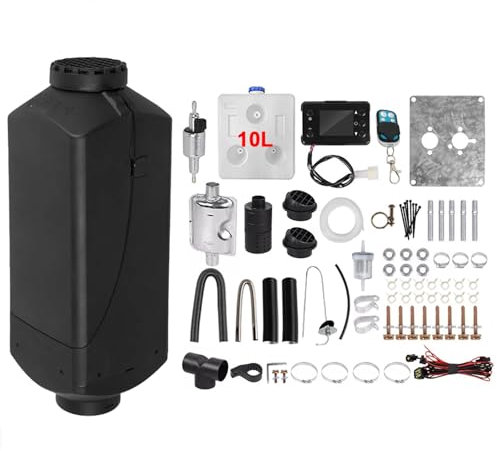12V Air Diesel Heater, 2KW 10L Tank Parking Heater with Remote Control LCD Monitor for Truck, Car, Boat, Bus, Motorhomes (2KW, 10L Tank)
