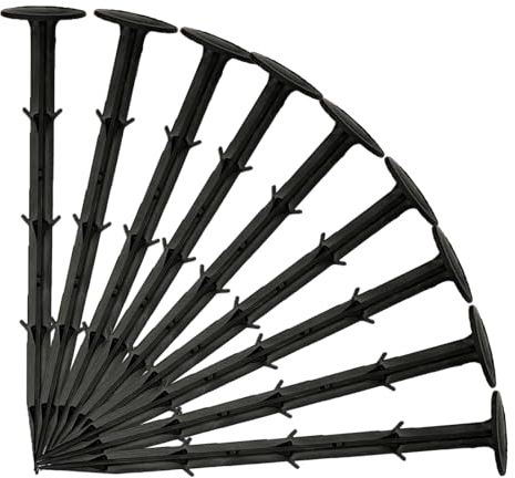 Ground Pegs - 100Pack Tent Pegs Garden Pegs Weed Control Membrane Peg Securing Garden Stakes Pins Weed Mat Pegs, Landscape Staples for Fabric, Artifical Grass, Fixed Fences, Tarpaulins(6/150mm)