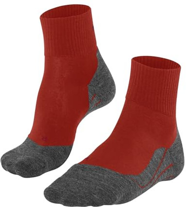 FALKE Herren Wandersocken TK5 Wander Wool Short M Sso Wolle Funktionsmaterial antiblasen dünn 1 Paar, Orange Samba 8182, 44-45