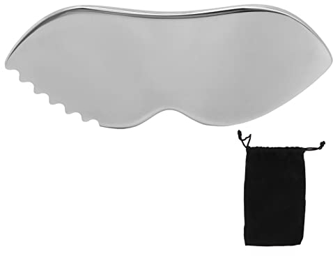 Peine De Tabla De Masaje Gua Sha, Gua Sha De Acero Inoxidable Para El Cuidado De La Piel Facial, Herramienta De Masaje Raspado Con Dientes De Peine Para Aliviar El Dolor De Tejidos Blandos, Cuidado De