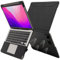 TYTX Hülle Kompatibel für MacBook Air 13.6 Zoll M4 M3 M2 A3240 A3113 A2681, 2025 2024 2023 Freisetzung, Premium PU Leder Folio Book Cover Schutzhülle mit Vents und Stand Funktion, Schwarz