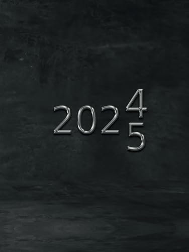 2024-2025: A4 Kalenderbuch 1 Tag 1 Seite | XXL Kalender 392 Seiten | Juli 2024 bis Juni 2025 auch Samstag und Sonntag | geeignet als Terminplaner Notizbuch Studienplaner Praxisplaner | Cover Schwarz