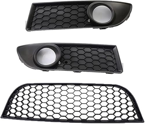 KLFDT Front- & Kühlergrille für VW Polo GTI MK4 9N3 2006 2007 2008 2009,Vorne Kapuze Mittelnetz Grilles,Auto Kühlergrill Außendekorationszubehör
