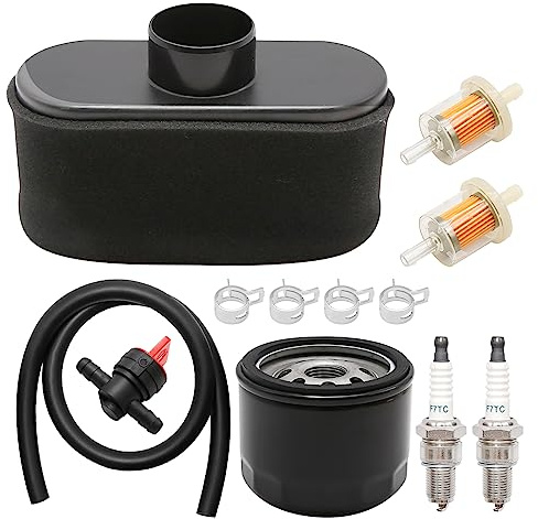 Ollanoos 11013-7047 Air Filter Tune Up Kit with Oil Filter Fuel Filter Spark Plug Replacement for Kawasaki FR651V FR691V FR730V FS481V FS541V FS600V FS651V FS691V FS730V 4-Stroke Engines