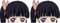 Anime Peeker Sticker für Auto, Laptop & Co - 2 Stück, 12 cm - Wetterfest & UV-beständig (Kanao)