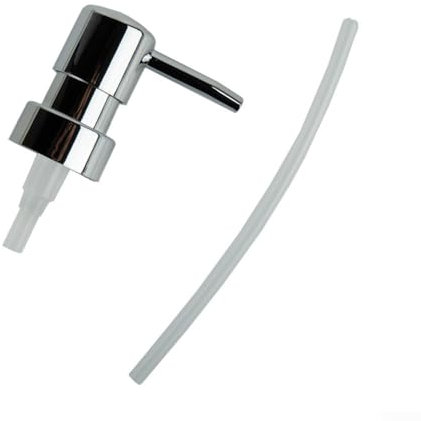 Seifenspender-Pumpenkopf-Ersatz, Lotionspender, Pumpköpfe mit Röhren, Ersatzpumpe, Flaschenspender für Küche, Bad, Hotels (Silber)