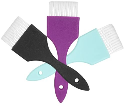 NOLITOY 3piezas Cepillo De Peluquería Brocha De Tinte Pelo Aplicadores De Coloración Para Hogar y Salones