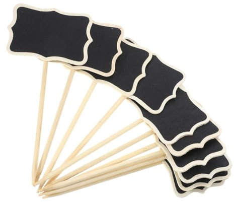 VILLCASE 20stücke Kleine Tafel Für Lebensmittel Mini Tafel Steht Für Party Buffet Tischplatte Zeichen Hochzeit Dekorationen