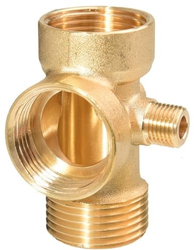 5-Wege Verteiler Messing 2x 1 IG 1x 1 AG 1x 1/4 IG 1x 1/4 AG Anschluss für Hauswasserwerk Pumpe Membrankessel Manometer Druckschalter Bewässerungsanlage