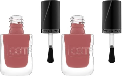 Catrice GEL AFFAIR Nail Lacquer, Nagellack, Nr. 008, Rot, langanhaltend, Einfach zu entfernen, glänzend, vegan, ohne Mikroplastikpartikel, ohne Konservierungsstoffe, ohne Parfüm, 2er Pack (10.5ml)