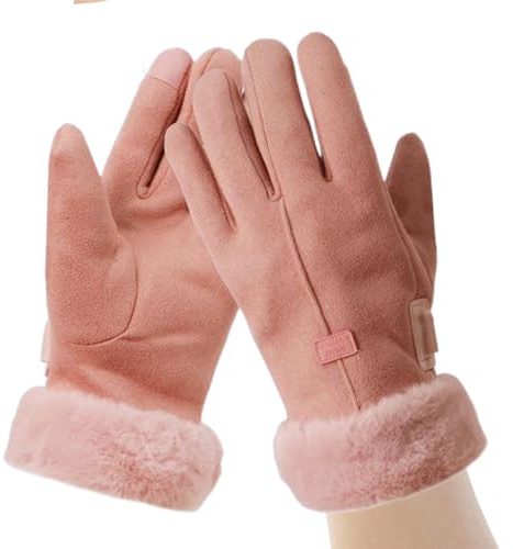 Beheizte Winterhandschuhe,Rutschfeste Touchscreen Fäustlinge - Wasserdichte USB-Aufladbare Elektrische Damen Ski-Handschuhe - Für Kaltes Wetter Skifahren Motorrad Outdoor Radfahren Autofahren
