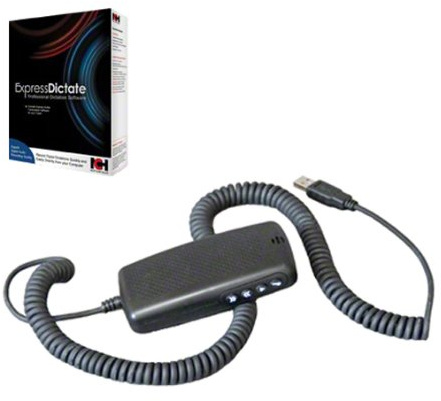 Vdictate USB Digital Dictation Controller with Express Dictate Software