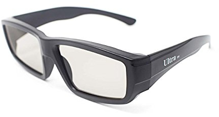 Ultra 2 Lunettes 3D passives pour Adultes - Polarisées enveloppantes - pour Une Utilisation avec Les Films RealD, Les téléviseurs et projecteurs - Lunettes de cinéma 3D pour cinéma