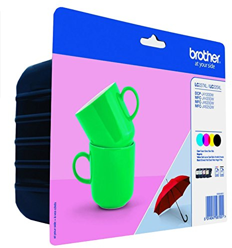 Brother LC227XL/LC225XL Original Tintenpatronen, Cyan/Magenta/Gelb/Schwarz