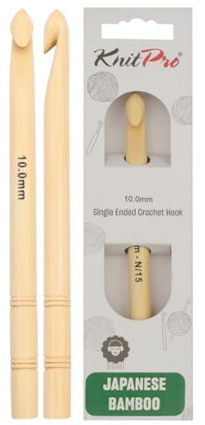 KnitPro Bambus Einfache Häkelnadel I 10mm