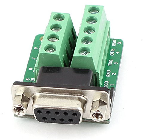 Sourcingmap RS232 D-SUB DB9 Female Adapter to Terminal Connector Signal Module
