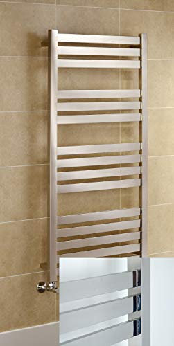 Manissa VAS 600 x 1165mm Electric Designer Stainless Steel Towel Warmer Mirror polished Finish