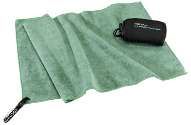 Cocoon Terry Towel Light Serviette de voyage en microfibre Vert bambou Taille S
