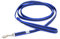 IDC Color & Gray gumierte Leine, 14 mm x 2 m mit Schlaufe, Blau-Grau