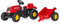 RollyToys rollyKid-X Trettraktor (mit Anhänger, Drehschemellenkung, Alter 2,5 - 5 Jahre, Heckkupplung) 012121