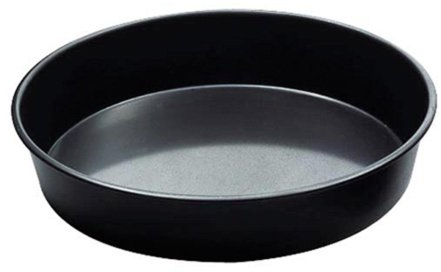 Teglia pizza tonda in ferro diametro cm 24, altezza cm.3,5 confezione 5 pezzi