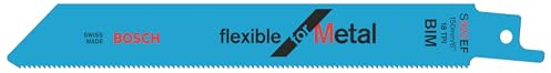 Bosch Accessories 25 pièces Lame de scie sabre S 922 EF Flexible for Metal (pour le métal, 150 x 19 x 0,9 mm, Accessoires scie alternative)