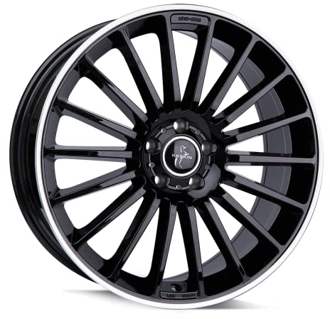 KESKIN KT15 BLACK LIP POLISH 7x17 ET40 5.00x114.30 Hub Hole 72.60 mm - Alu felgen