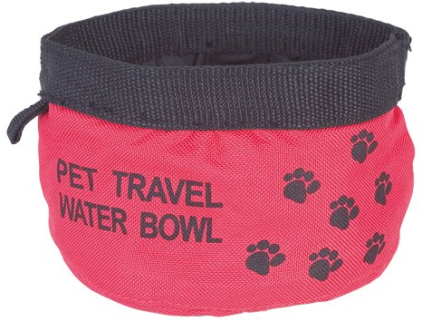Doogy PM Gamelle Souple pour Chien Rouge/Noir 16,5 x 9 cm
