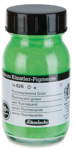 Schmincke feinste Künstler-Pigmente, Fluoreszierend Grün - 100 ml