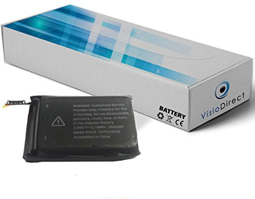 Visiodirect Batterie pour Apple Watch Serie 1 38mm Type A1578 205mAh