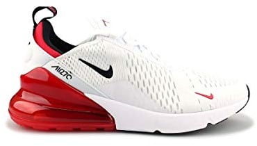 Nike Mens Air Max 270 White/Black-University Red Bv2523 100 - Size 10.5