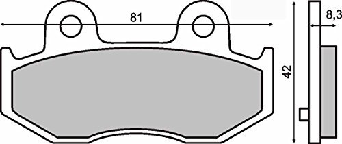 Pastiglie Freno Organische Posteriore An Burgman 400 2001-2006