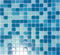 MOS52-0402 Carreaux de mosaïque en verre bleu clair pour salle de bain ou douche