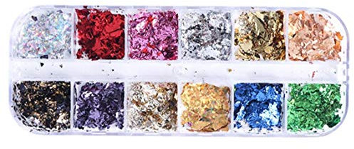 Color Nail Art Foil Pailette Chip Foil Flake Nail Line Strips Glitter Decal Stickers for Women Diy Design Fingers Decor