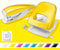 Leitz NeXXt Locher und Heftgerät Set für bis zu 30 Blatt, Inkl. Heftklammern, Gelb, WOW, 50951016